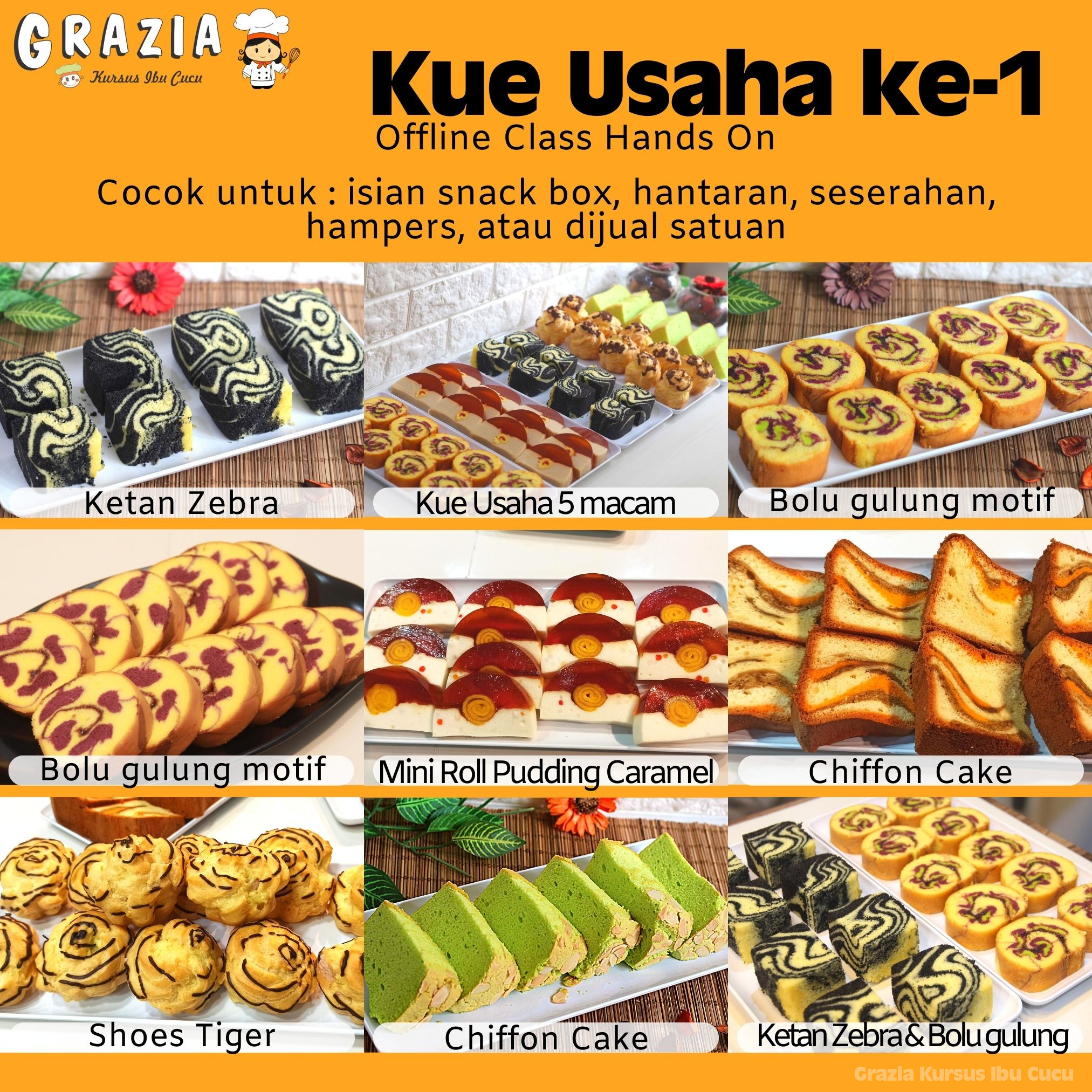 Offline Kelas Kue Untuk Usaha Ke-1