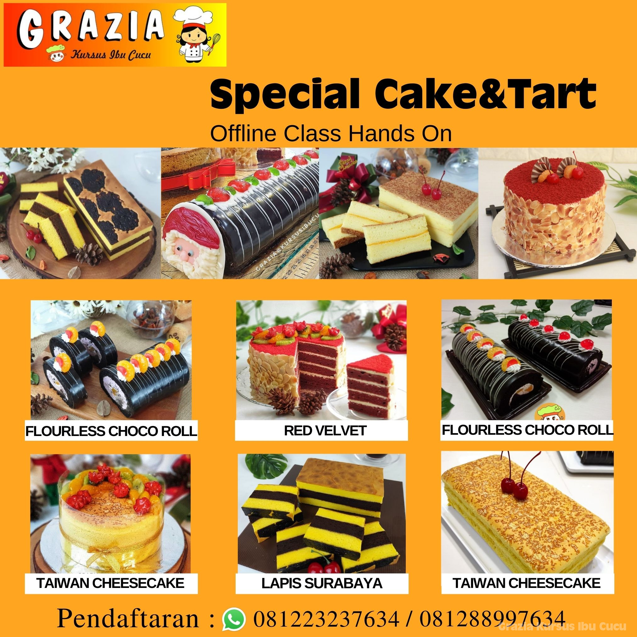 Offline Kelas Special Cake and Tart